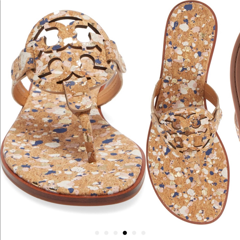 Tory Burch: Miller Sandals (New Ivory Confetti)